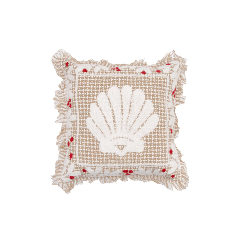 Coussin 12 "x 12" Natural Coast, Noël blanc