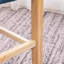 Tabouret bleu à hauteur de comptoir (2) - dossier à boutons et siège rembourré confortable pour la cuisine et la salle à manger