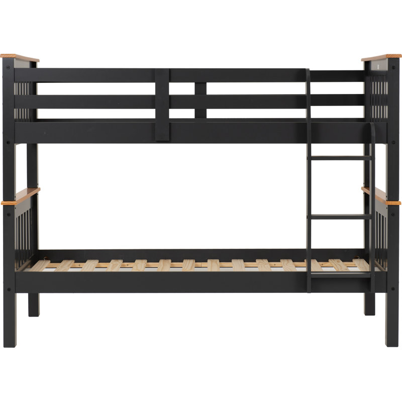 Mattheus Single (3') Standard Bunk Bed, Dark Grey