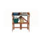 Banc de rempotage pliant avec tablettes