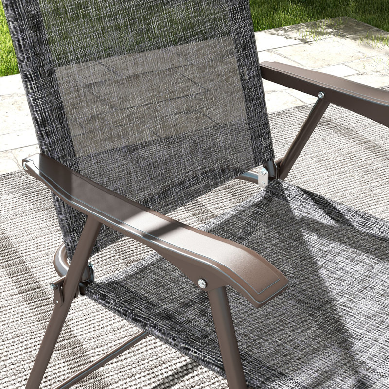 Ensemble de chaises pliantes Julyn, Gris