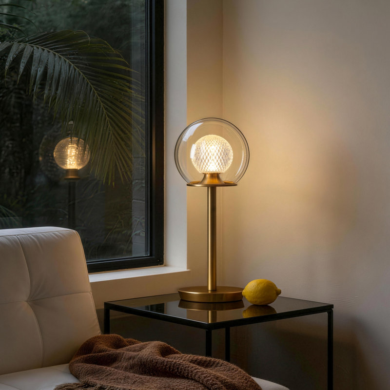 Lampe de chevet à double sphère DEL 14,5 po CORE avec gradation tactile à 4 niveaux CORE