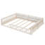 Lit plateforme tapissier double Guardrail