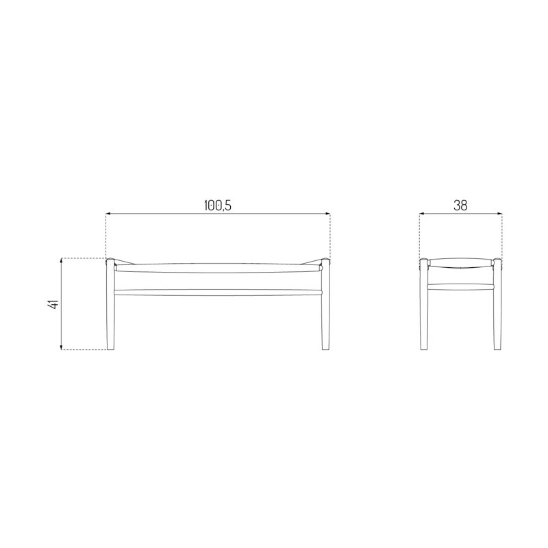 J83 Bench, Black