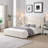 Upholstered Bed, Wingback Bed with Tall Headboard-129704349