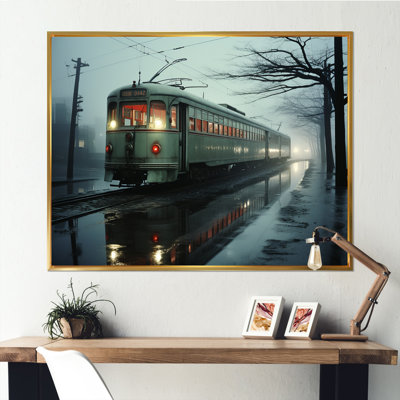 «Train Charm In Winter Photo II», reproduction sur toile