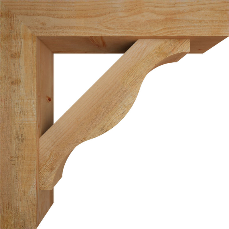 Support Funston Block avec support décalé, 38 x 38, Sapin Douglas de l 8 po (scié brut)