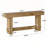 6-Foot Rustic Console Table - Modern Farmhouse Design