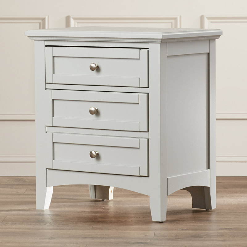 Yaovi 25'' W Nightstand, Urban Gray