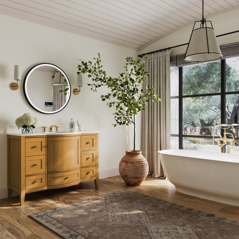 Lauren 48'' W Single Vanity, Gold, Sienna