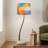 Real Leaf Drum Lamp Shade in Red/Blue/Pink-287624867-294620428