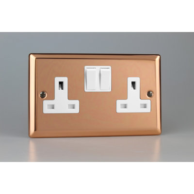 Double Pole Wall Mounted Light Switch Socket