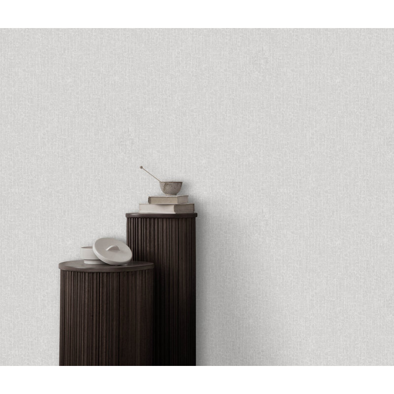 Cerra Collection Ciel Geometric Tile Design Wallpaper Roll, Cream