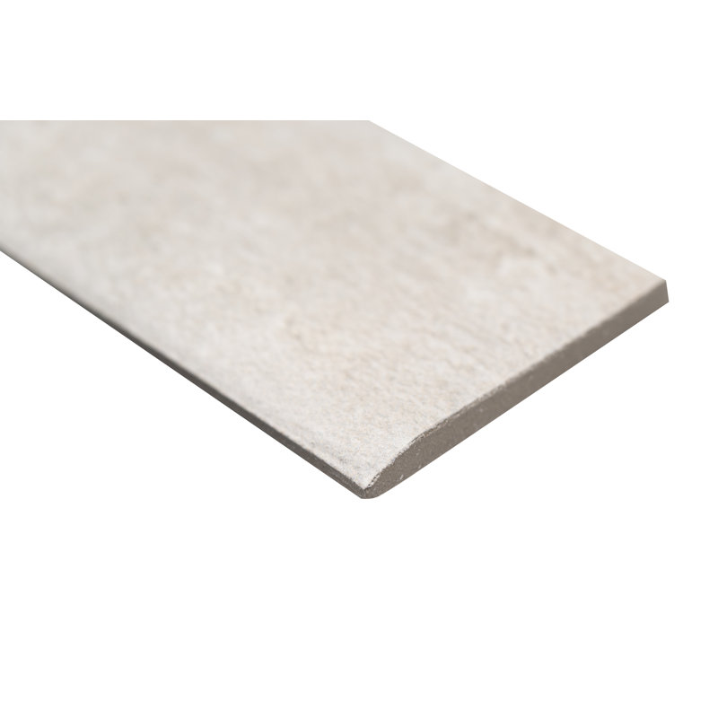 24'' L x 3'' W Porcelain Bullnose Tile Trim, Avorio