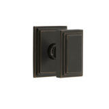 Grandeur Carré Square Rosette Double Dummy with Carré Knob