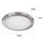 IP44 30cm Silver Glass Bathroom Flush Mount