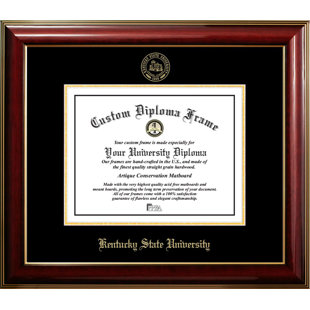 Baughman Brown Wood Beveled Picture Frame with Mat
