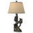 Grigio 31" Natural Tree and Black Bear Resin Table Lamp