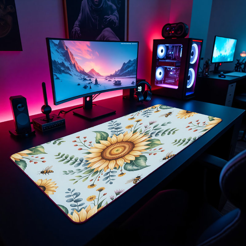 Polyester Desk Pad, 14.4x12.1