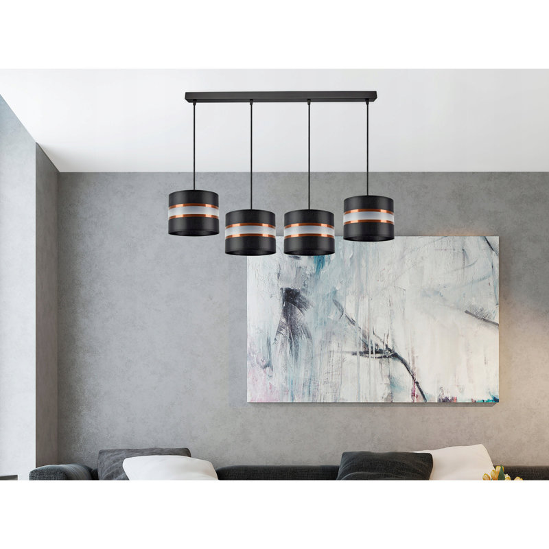 Galarza 4 - Light Kitchen Island Pendant, Black