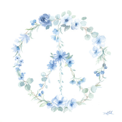 Fleurs de la paix - reproduction sur toile tendue