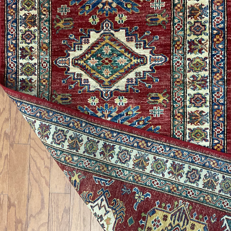  Chemin de table en laine Super Kazak fait à la main