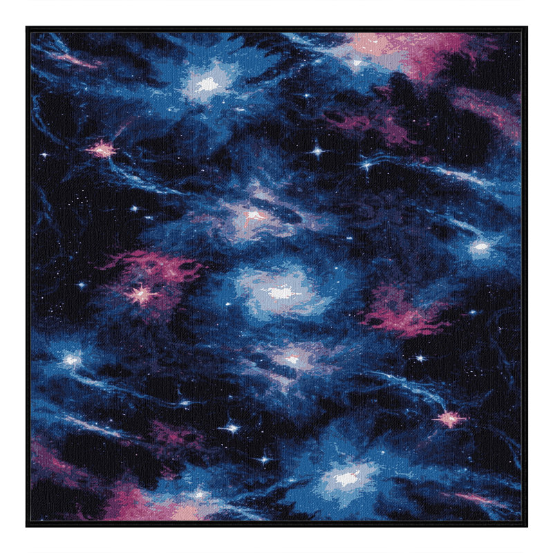 Machine Washable Space Gray Area Rug