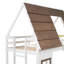 Lit superposé avec toit Wood House-1798009364