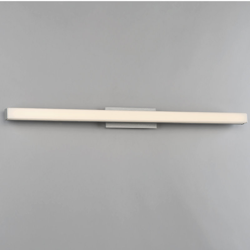 Brink 1 - Light LED Bath Bar, 3.75" H x 36" W x 2.75" D, 2700K, Brushed Aluminum