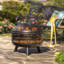 Round Iron Wood Burning Smokeless Fire Pit