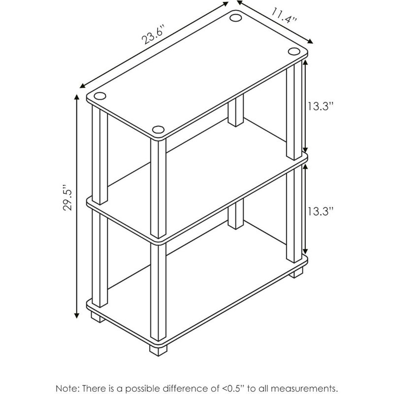 76cm H x 60cm W Bookcase