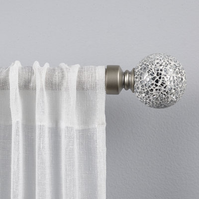 Amelio Adjustable 1'' Single Curtain Rod
