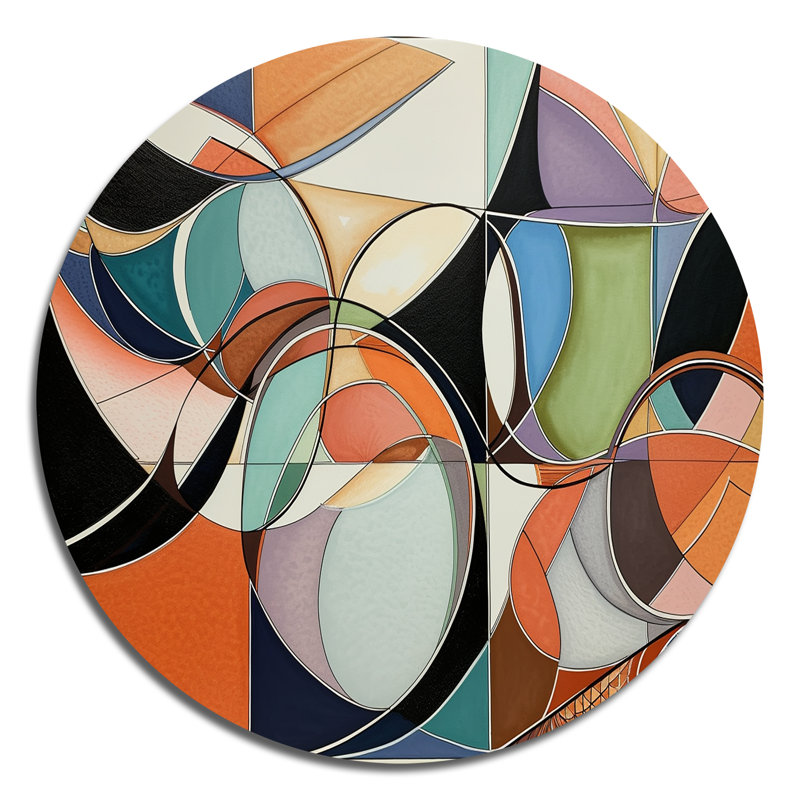 Pastel Color Boho Artwork I - Minimalism Metal Wall Décor, 16" H x 16" W x 1" D