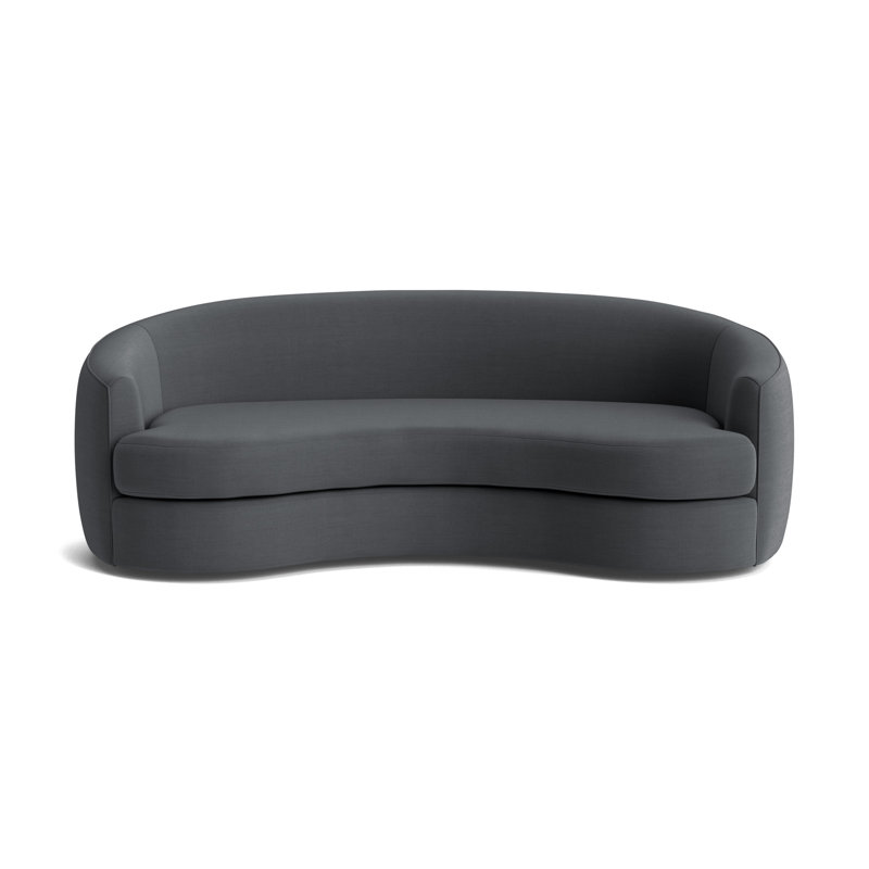 Giselle 85 Sofa, Performance Linen - Charcoal