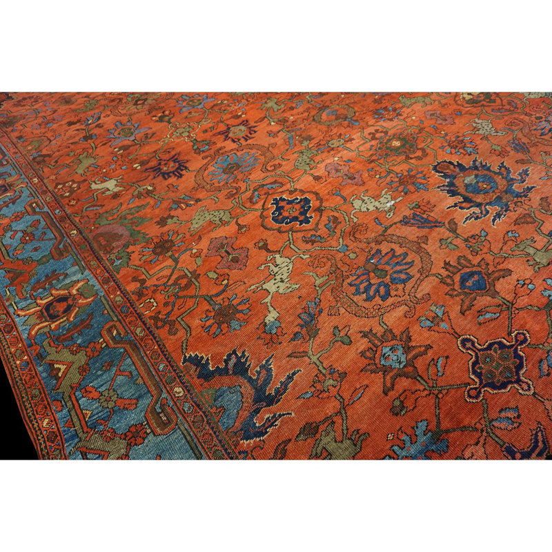 Hand Knotted Wool Floral Area Rug