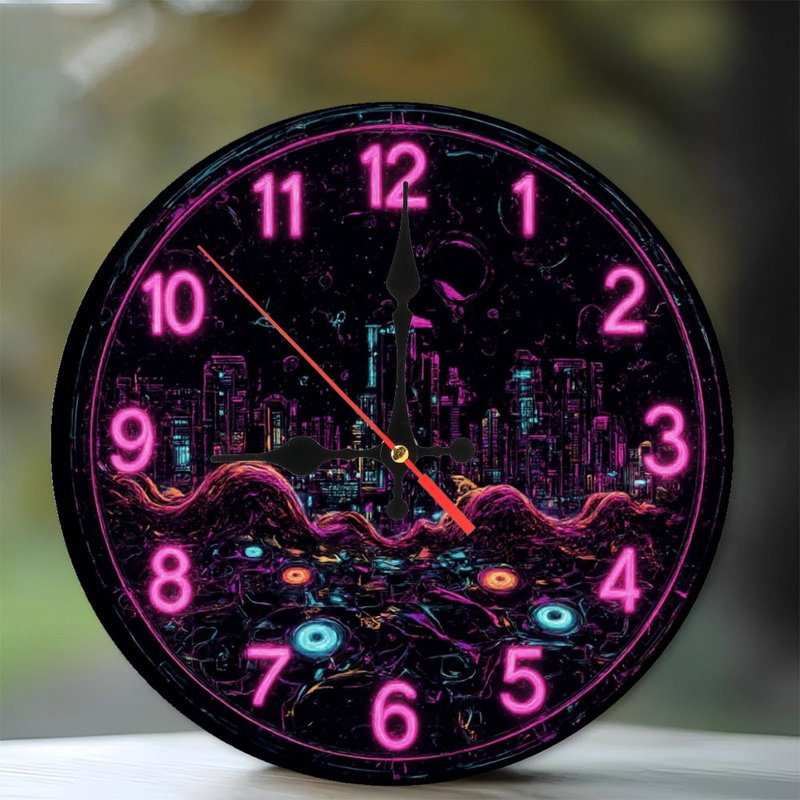 Horloge néon