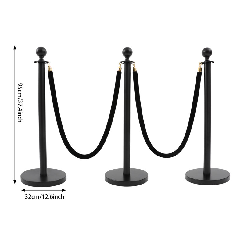 Stanchion Posts, Crowd Control Barriers, Stanchion Post With Ball Top