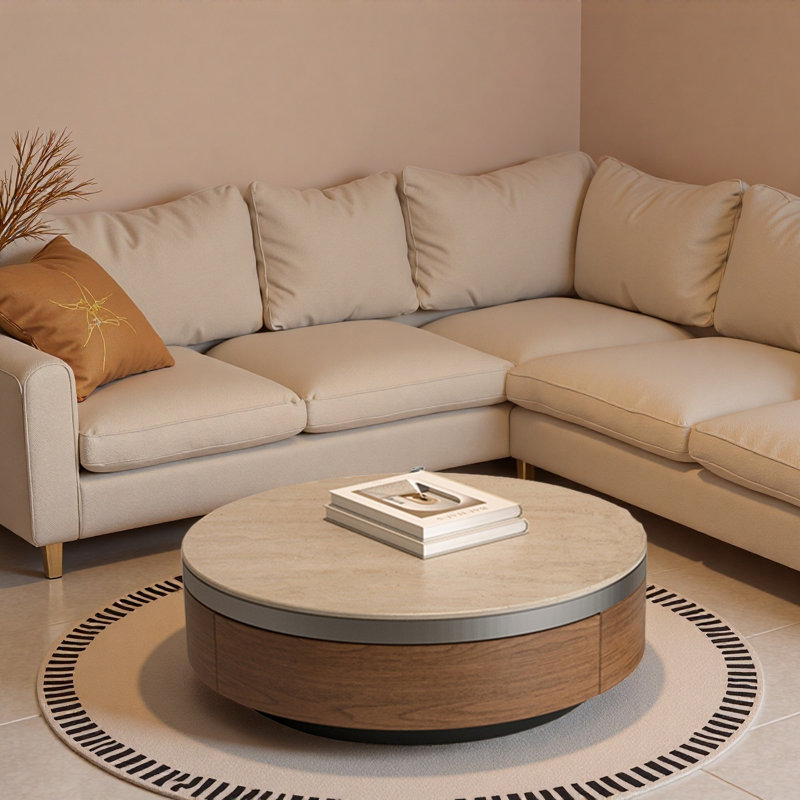 Strathairn, Brun, H 13 po x L 31,5 po x l 31,5 po, Beige