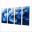 Blanc sur bleu jonquilles Bloom II - jonquilles murales - Art mural traditionnel-3681968-3681971