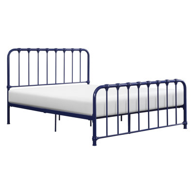 Full Size Blue Metal Bedroom Bed For A Dreamy Blue Frame