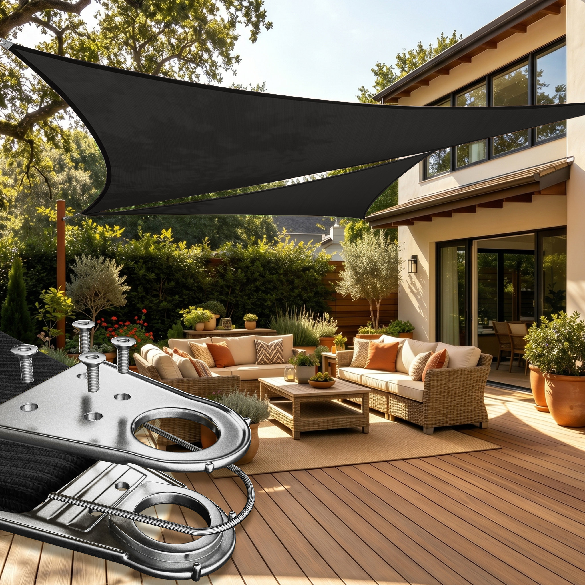 Royal Shade Triangle Super Ring Shade Sail | Wayfair