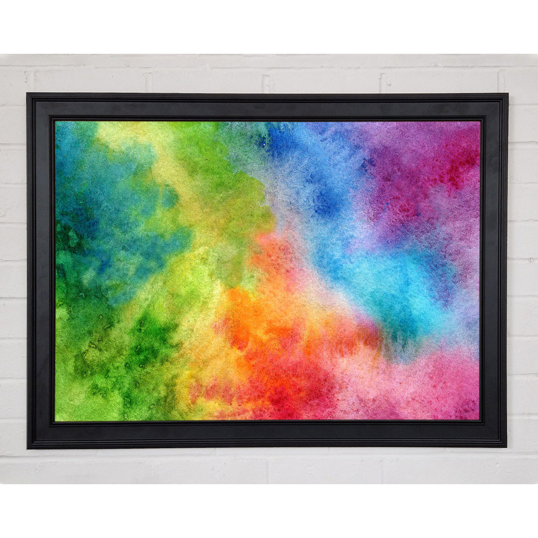 Gerahmter Kunstdruck Powder Rainbow