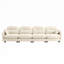 Canapé modulaire à quatre places modulaire en chenille de qualité supérieure avec 2 coussins décoratifs et dossier capitonné en mousse haute densité pour installation facile-116780828