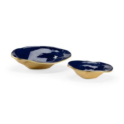 Coastal Metal Decorative Bowl Set