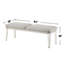 Banc rembourré avec pieds en acrylique Boucle