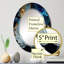 Olexa Geode Marble Blue III - Miroir mural abstrait en marbre-99569494