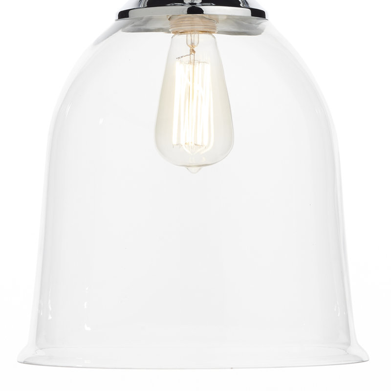 Deleon 1 - Light Chrome Bell Pendant