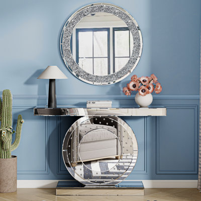 Rillamas Console Table Mirror Set