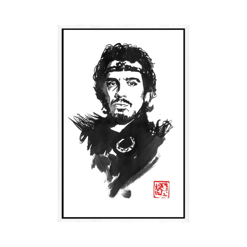 Le Roi Arthur 1 Piece Painting on Canvas, 101.6 cm H x 66.04 cm W, White Framed
