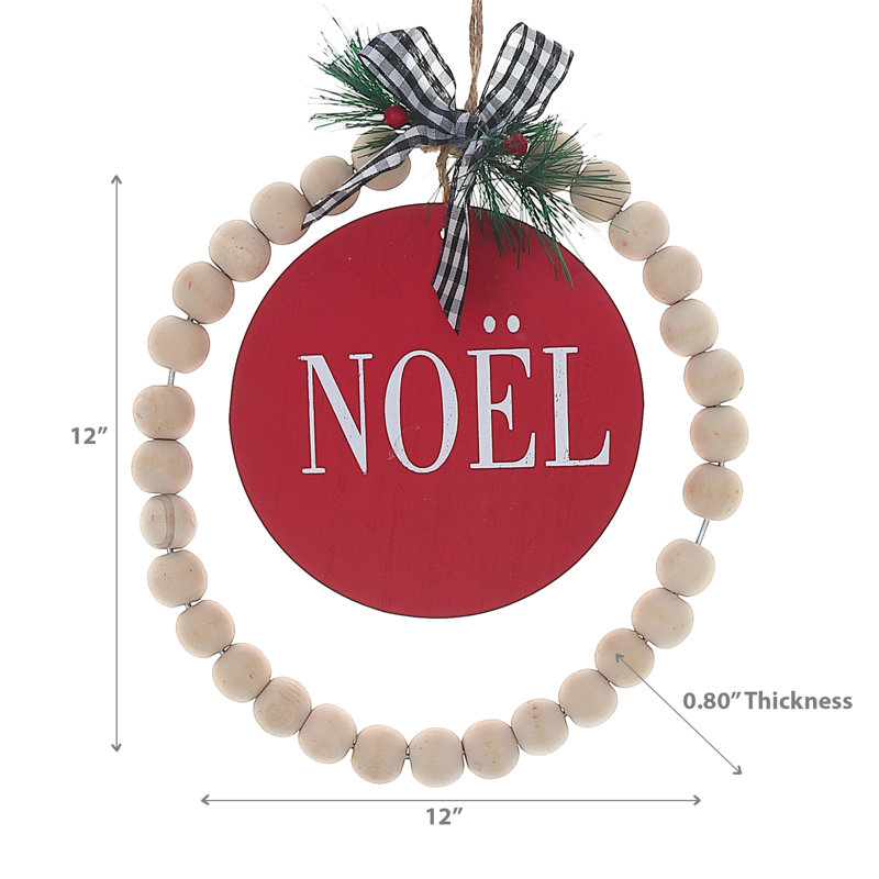 6'' Wood Holiday Shaped Ornament